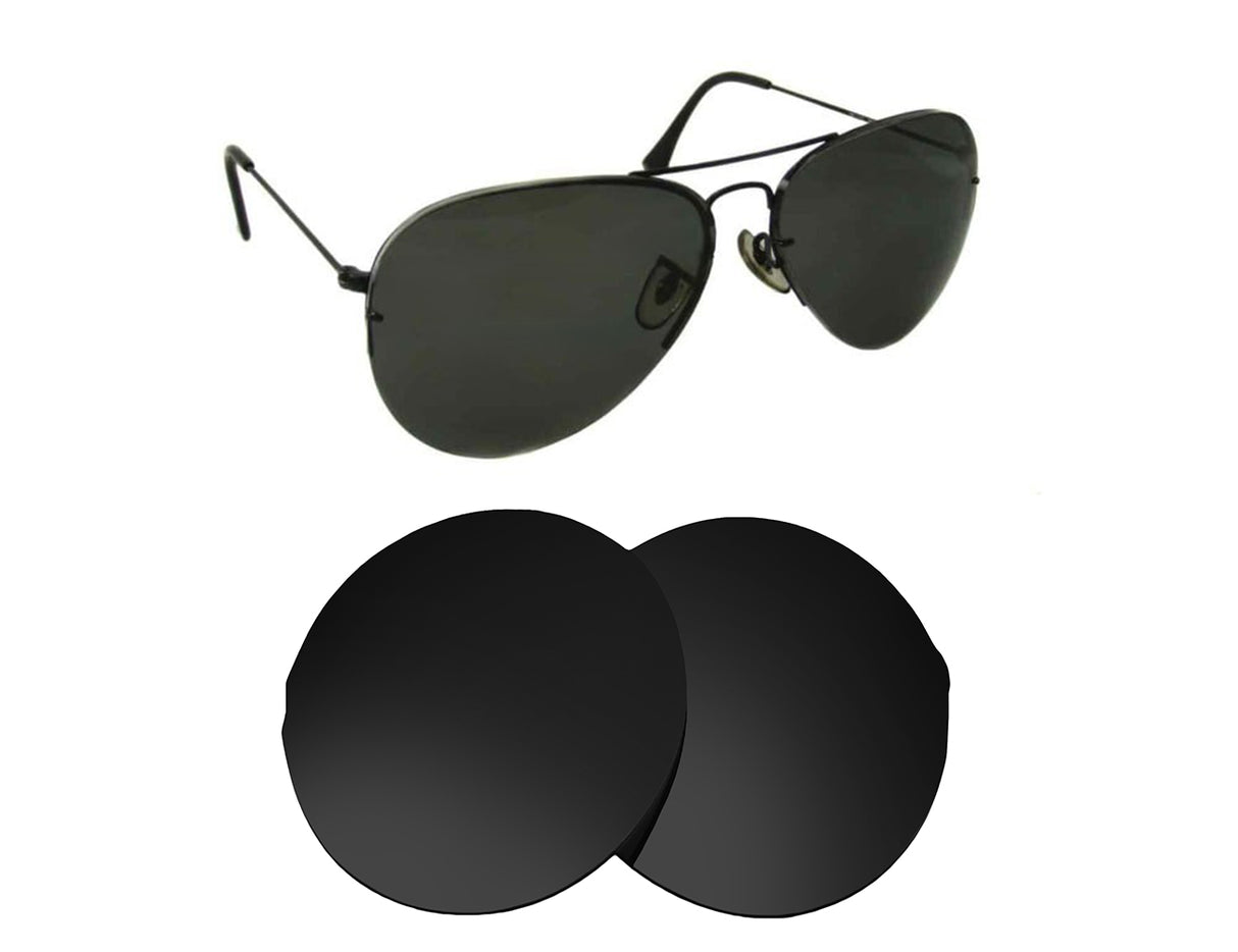 Ray-Ban RB3450 (59mm)-Replacement Lenses-Volcanic Black-Non-Polarized-Seek Optics