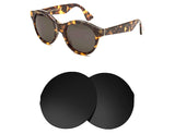 RetroSuperFuture Mona Cheetah-Replacement Lenses-Volcanic Black-Non-Polarized-Seek Optics