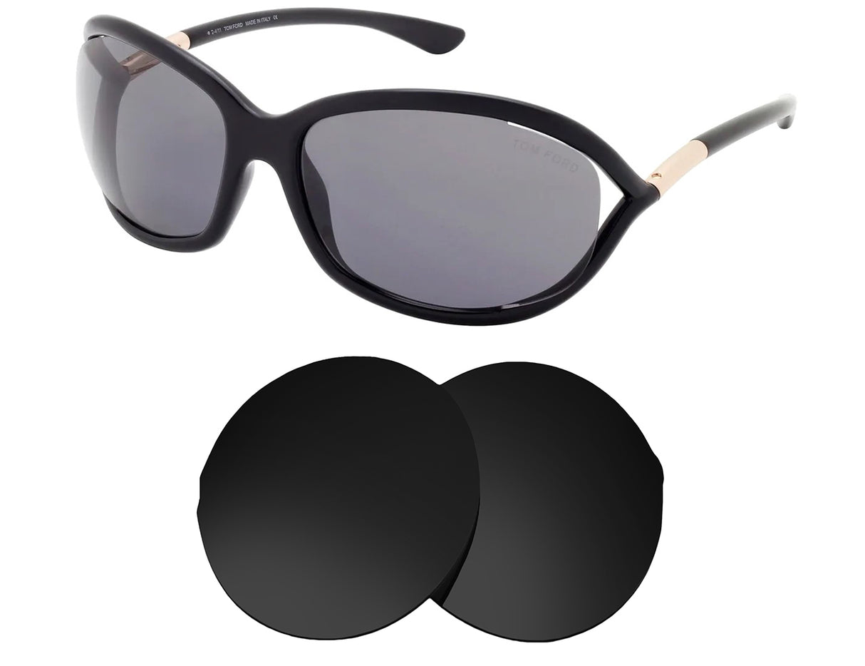 Tom Ford Jennifer-Replacement Lenses-Volcanic Black-Non-Polarized-Seek Optics