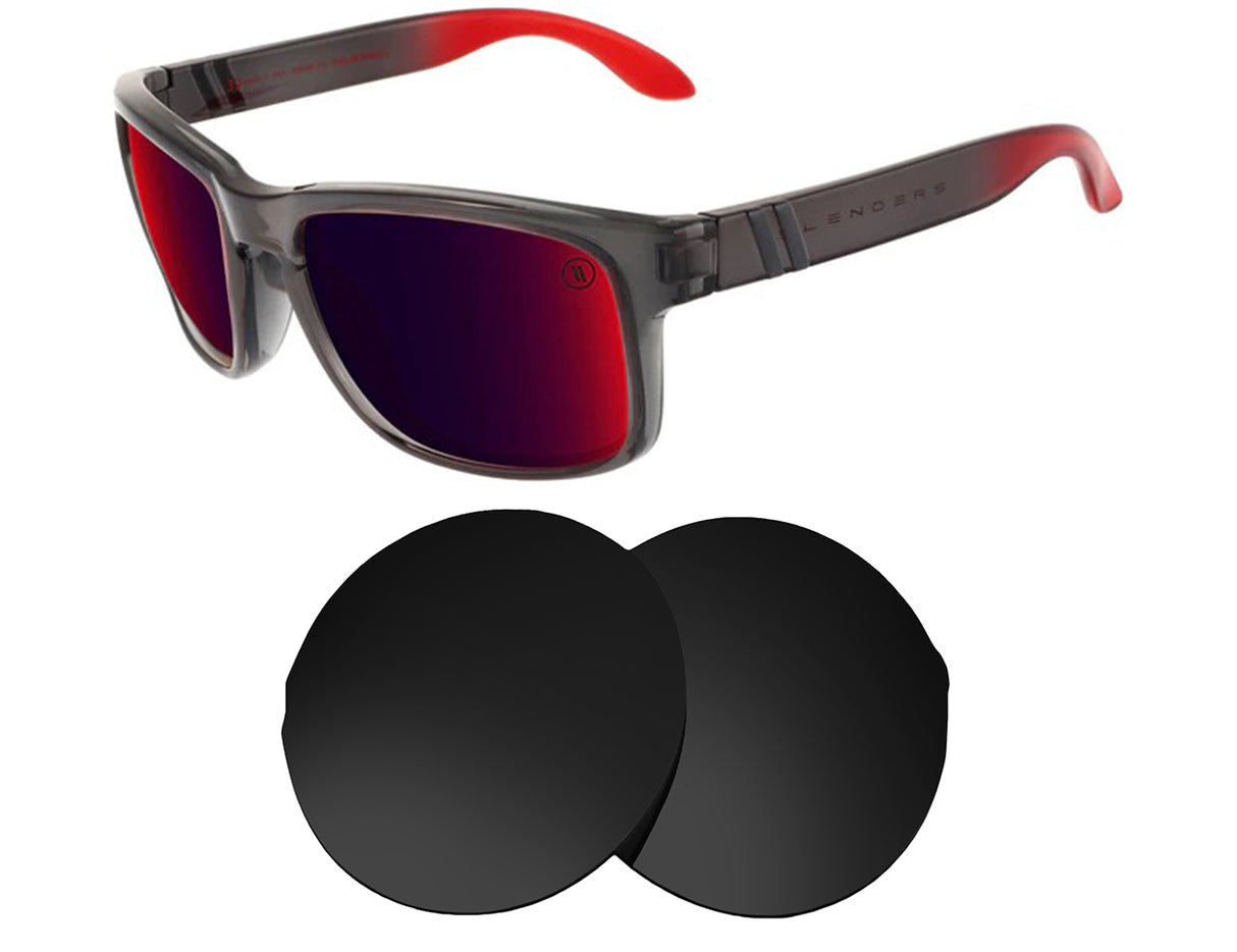 Blenders Lunar Blast-Replacement Lenses-Volcanic Black-Non-Polarized-Seek Optics