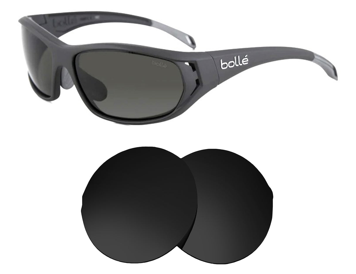 Bolle Ouray-Replacement Lenses-Volcanic Black-Non-Polarized-Seek Optics