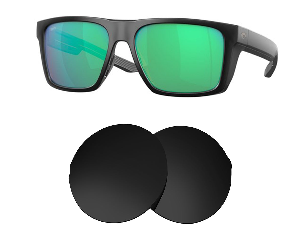 Costa Del Mar Lido-Replacement Lenses-Volcanic Black-Non-Polarized-Seek Optics