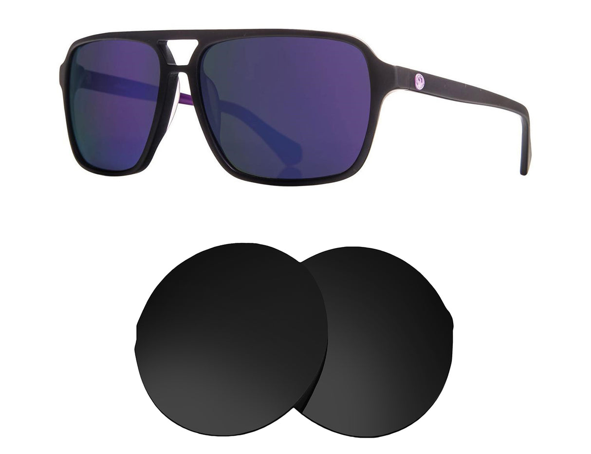 Dragon Passport-Replacement Lenses-Volcanic Black-Non-Polarized-Seek Optics