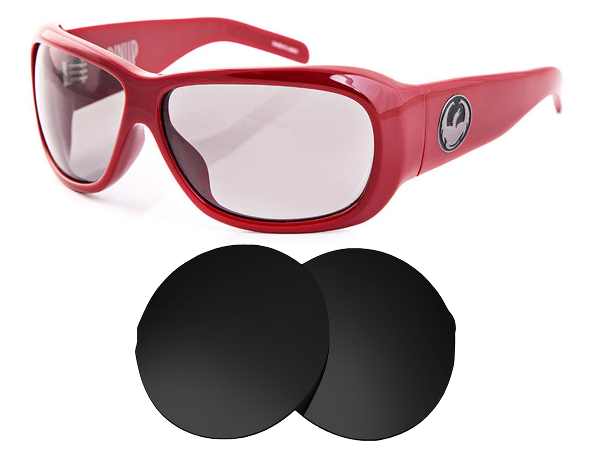 Dragon Pinup-Replacement Lenses-Volcanic Black-Non-Polarized-Seek Optics