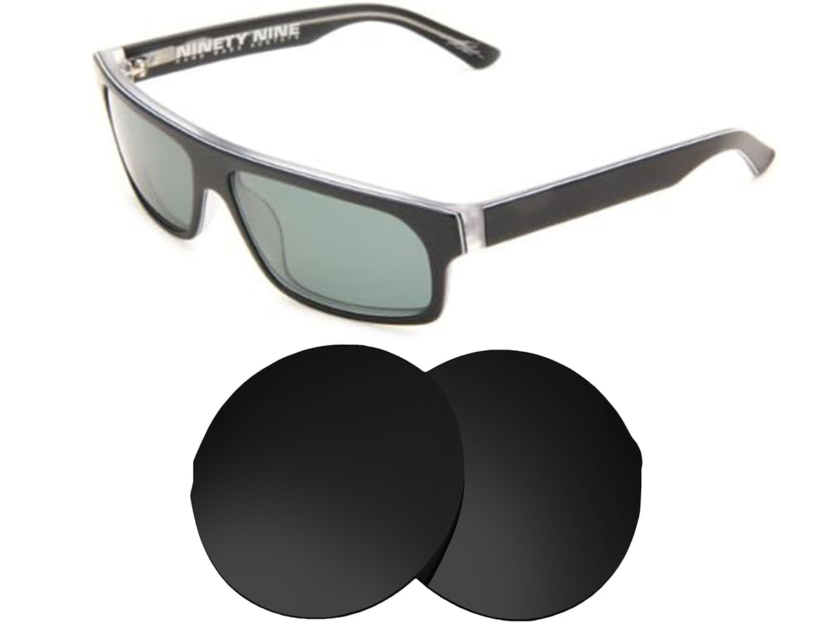 Electric Ninety Nine-Replacement Lenses-Volcanic Black-Non-Polarized-Seek Optics