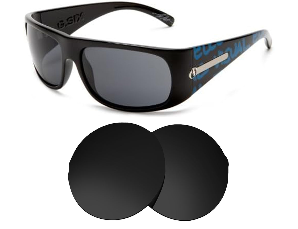 Electric G. Six-Replacement Lenses-Volcanic Black-Non-Polarized-Seek Optics