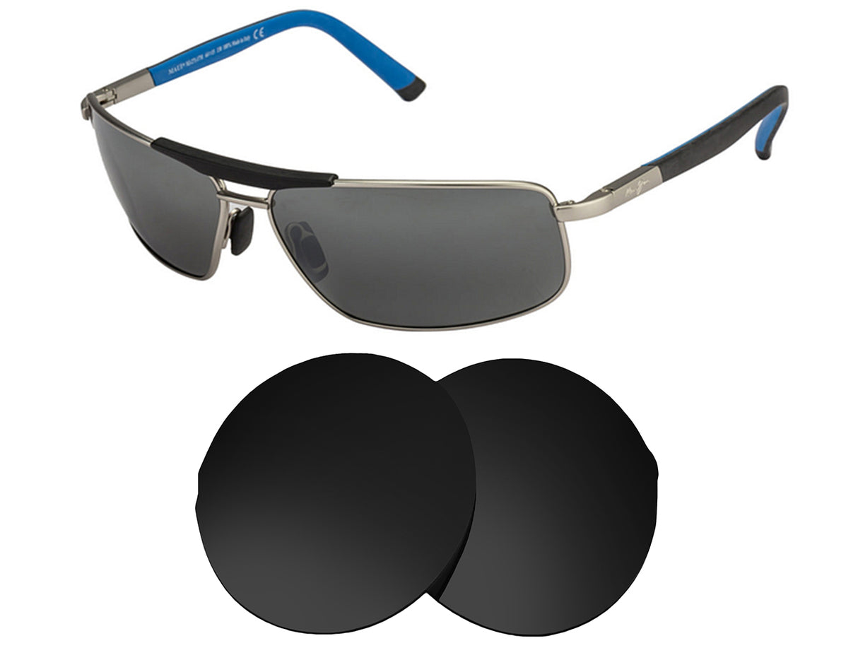 Maui Jim Keanu MJ271-Replacement Lenses-Volcanic Black-Non-Polarized-Seek Optics