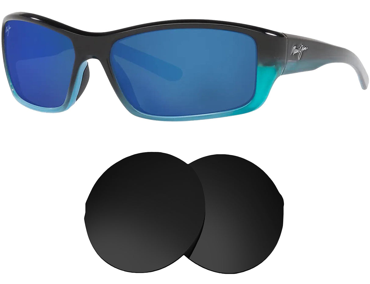 Maui Jim Barrier Reef MJ792-Replacement Lenses-Volcanic Black-Non-Polarized-Seek Optics
