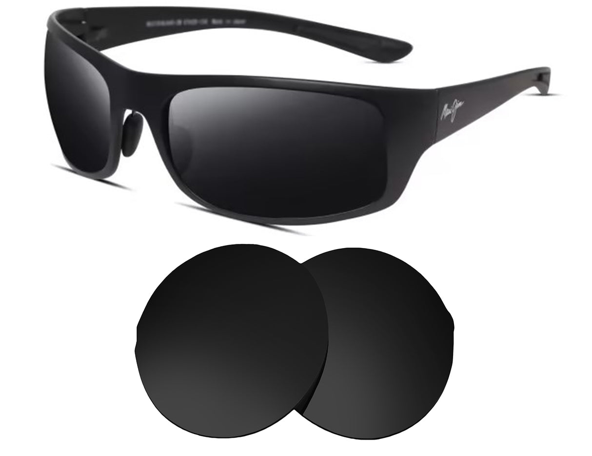 Maui Jim Big Wave MJ440-Replacement Lenses-Volcanic Black-Non-Polarized-Seek Optics