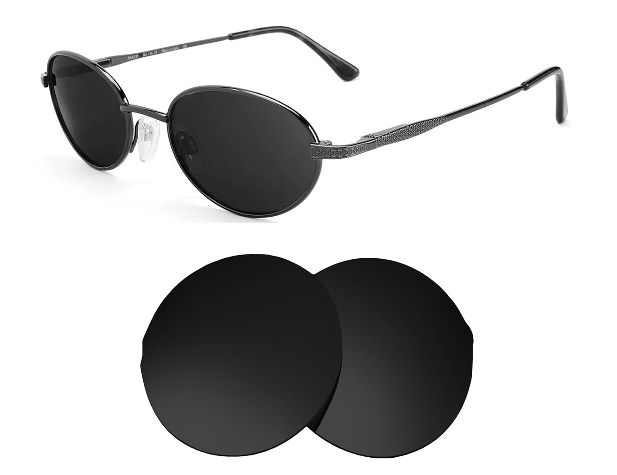 Maui Jim Coral Reef MJ146-Replacement Lenses-Volcanic Black-Non-Polarized-Seek Optics