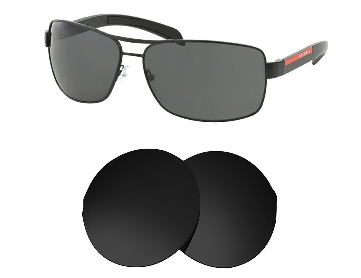 Prada SPS 54I-Replacement Lenses-Volcanic Black-Non-Polarized-Seek Optics