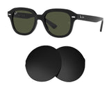 Ray-Ban Erik RB4398 51mm-Replacement Lenses-Volcanic Black-Non-Polarized-Seek Optics