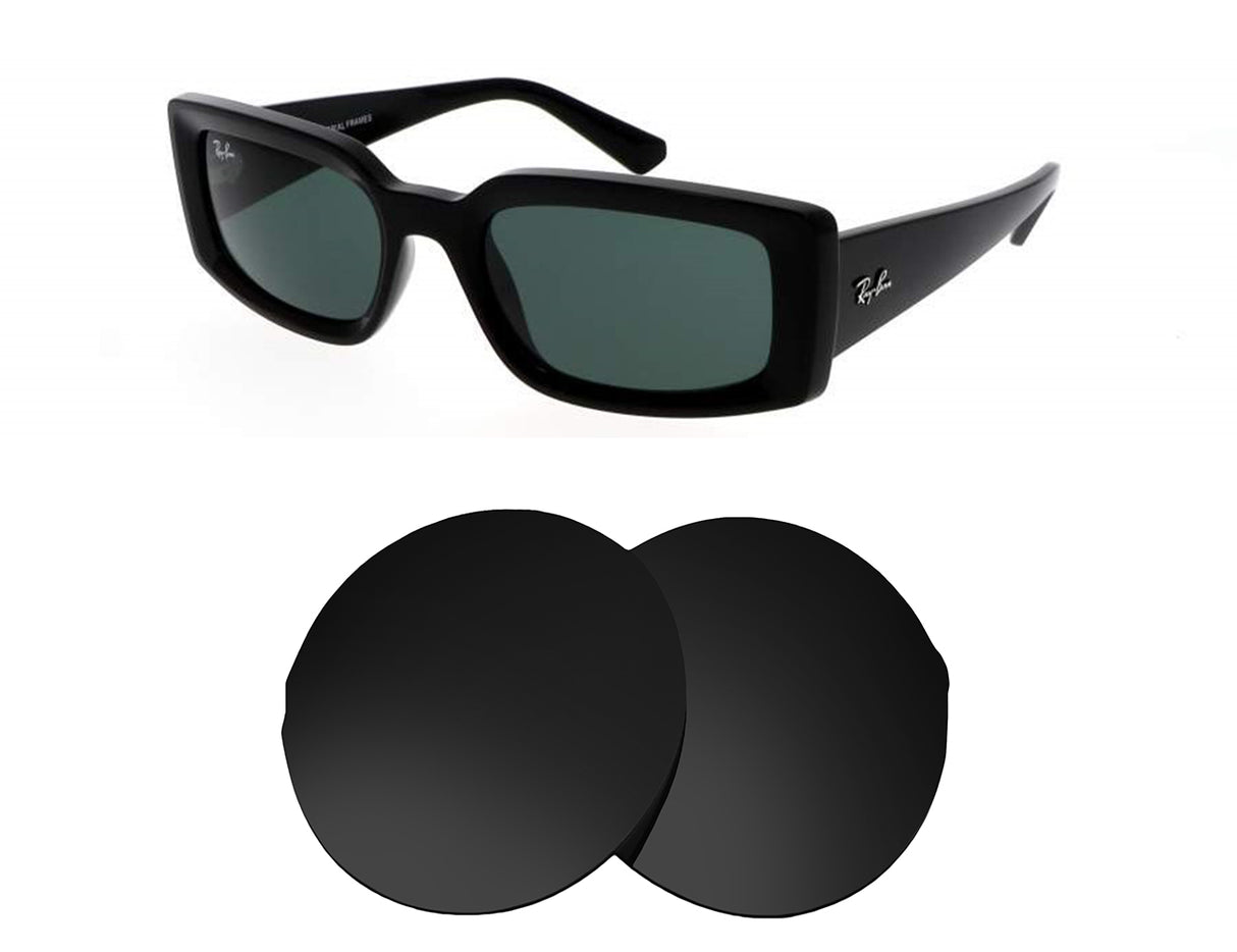 Ray-Ban Kiliane RB4395 54mm-Replacement Lenses-Volcanic Black-Non-Polarized-Seek Optics