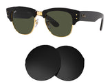 Ray-Ban Mega Clubmaster RB0316S 50mm-Replacement Lenses-Volcanic Black-Non-Polarized-Seek Optics