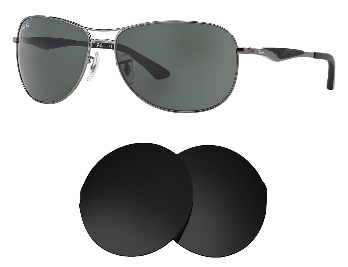 Ray-Ban RB3519 62mm-Replacement Lenses-Volcanic Black-Non-Polarized-Seek Optics