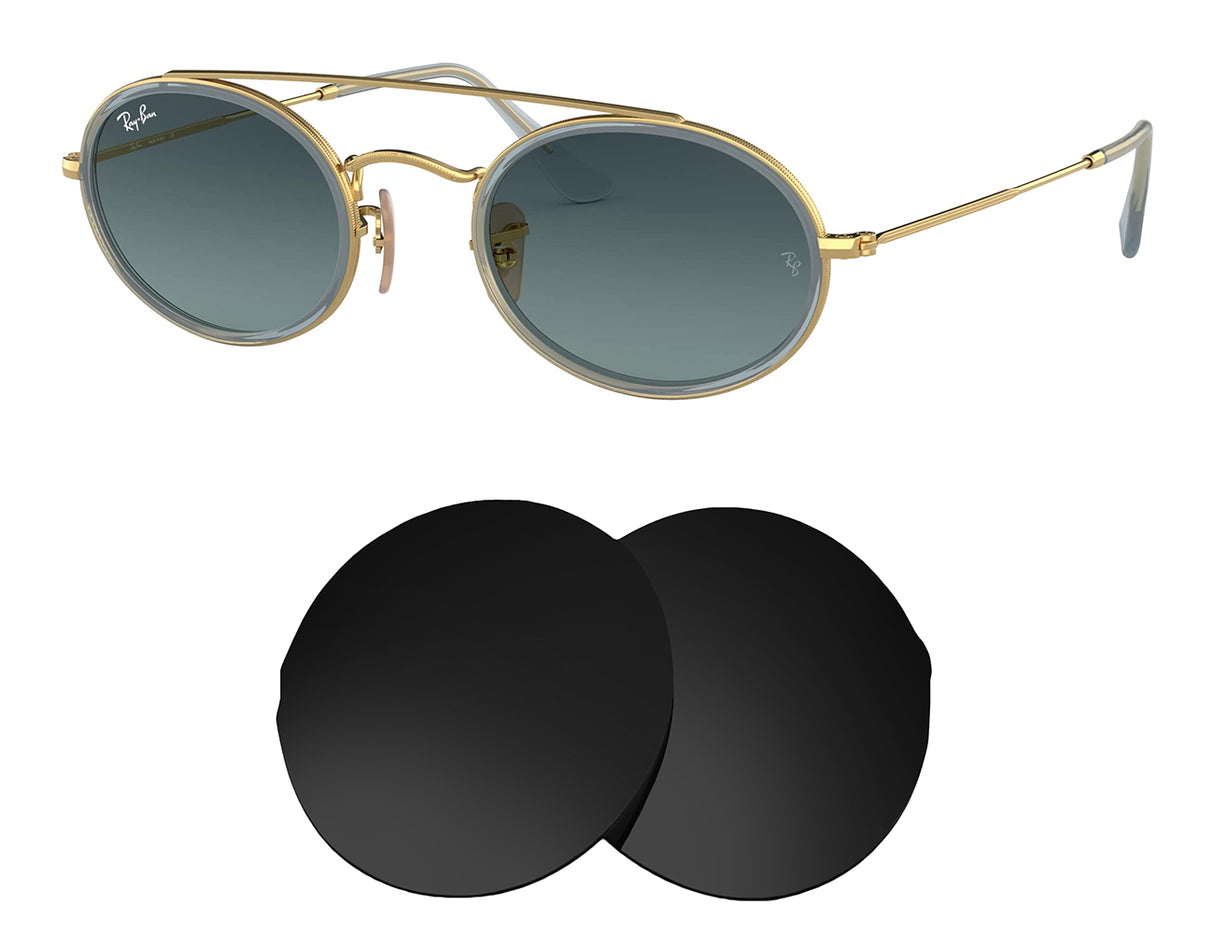 Ray-Ban RB3847N 52mm-Replacement Lenses-Volcanic Black-Non-Polarized-Seek Optics