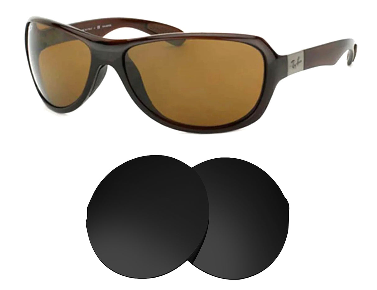 Ray-Ban RB4189 64mm-Replacement Lenses-Volcanic Black-Non-Polarized-Seek Optics