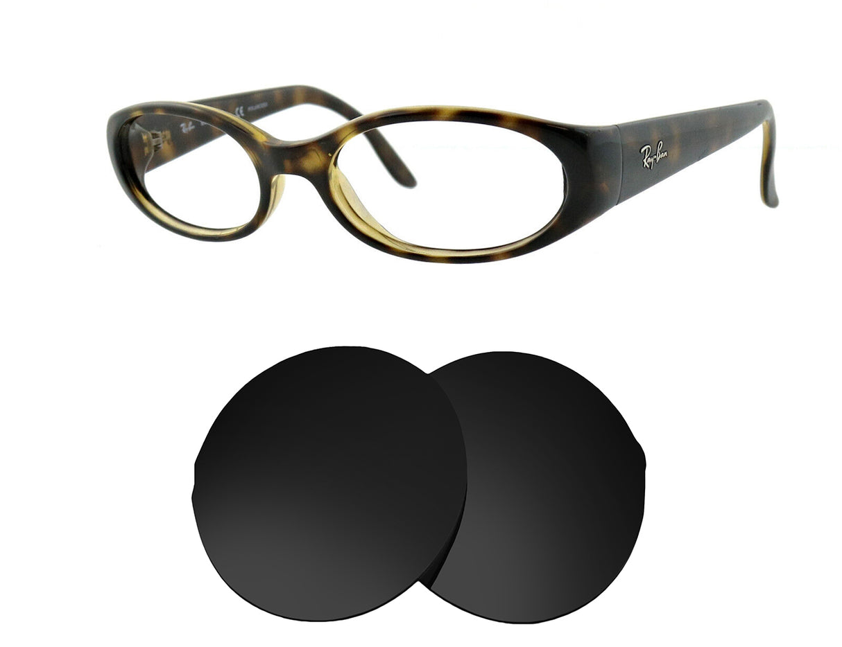 Ray-Ban Sidestreet RB2128 50mm-Replacement Lenses-Volcanic Black-Non-Polarized-Seek Optics