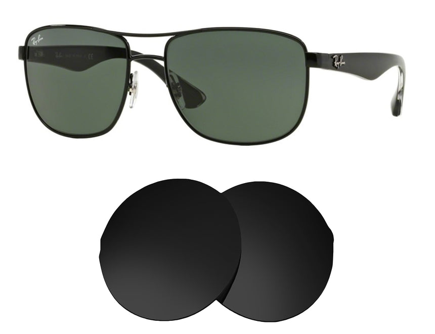 Ray-Ban RB3533 57mm-Sunglass Lenses-Seek Optics