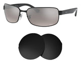 Ray-Ban RB3566 65mm-Replacement Lenses-Volcanic Black-Non-Polarized-Seek Optics