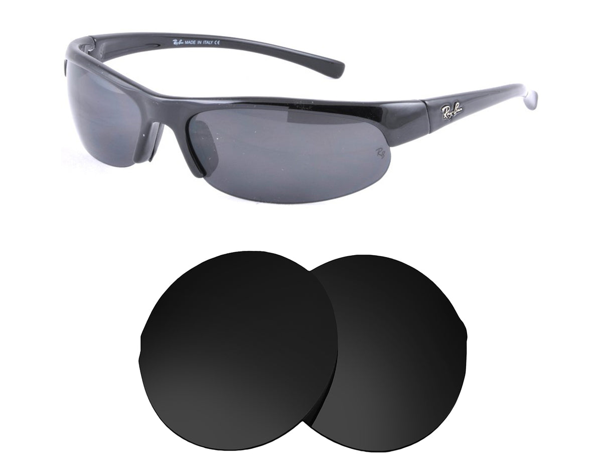 Ray Ban RB4036 63mm-Replacement Lenses-Volcanic Black-Non-Polarized-Seek Optics