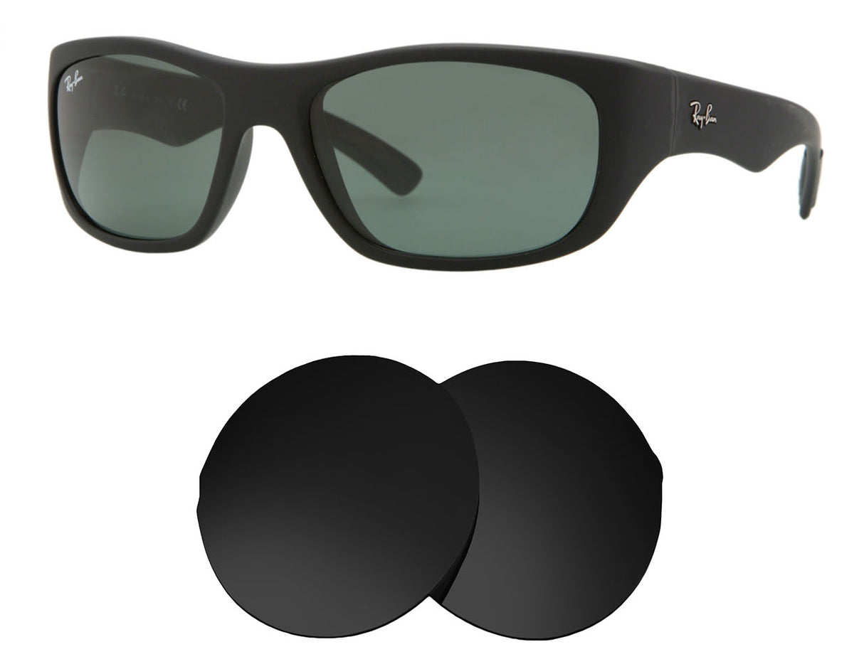 Ray Ban RB4177 58mm-Replacement Lenses-Volcanic Black-Non-Polarized-Seek Optics