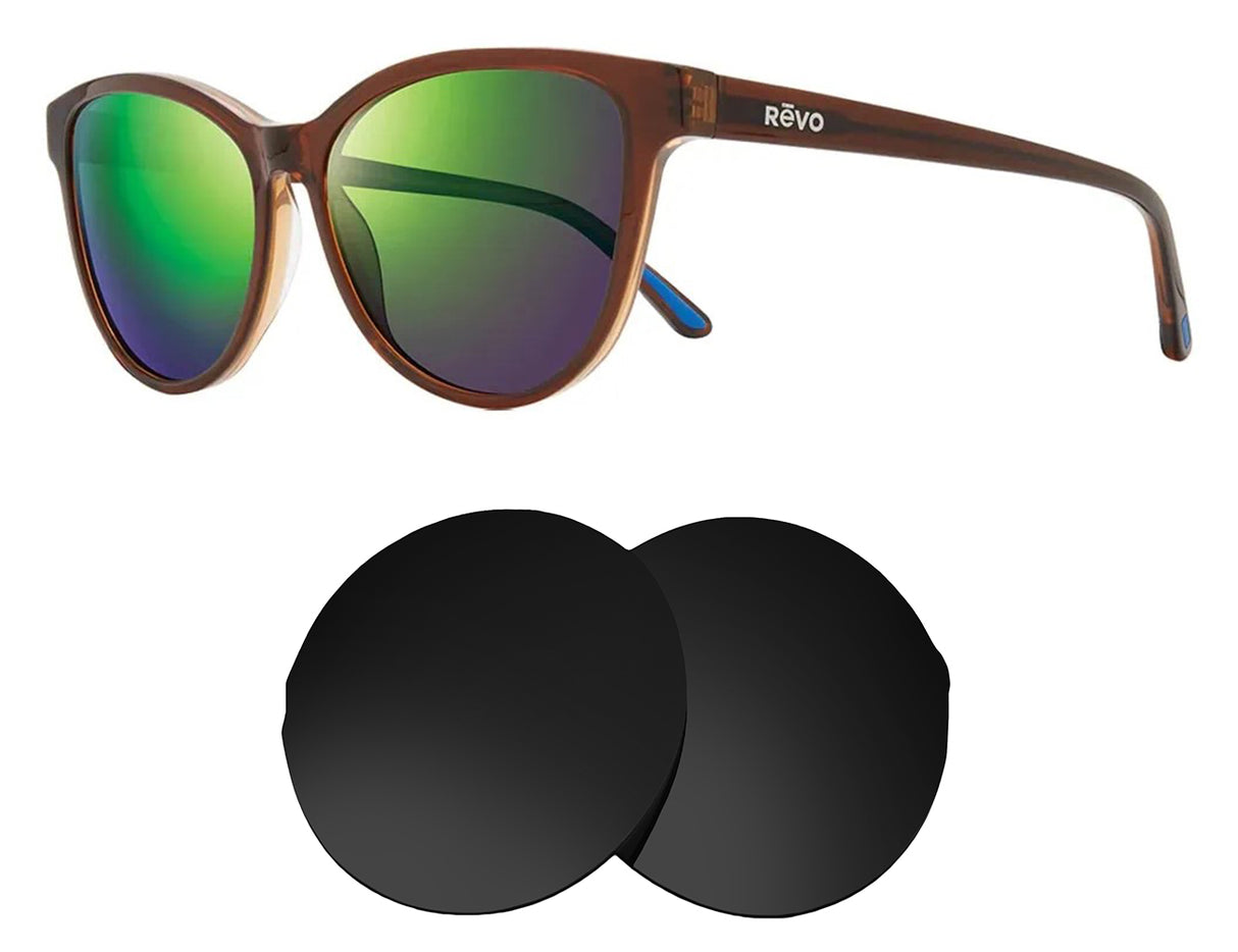 REVO Daphne-Replacement Lenses-Volcanic Black-Non-Polarized-Seek Optics