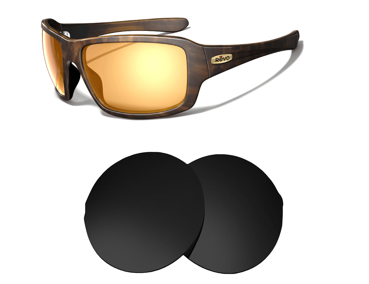 REVO Waypoint RE2044-Replacement Lenses-Volcanic Black-Non-Polarized-Seek Optics