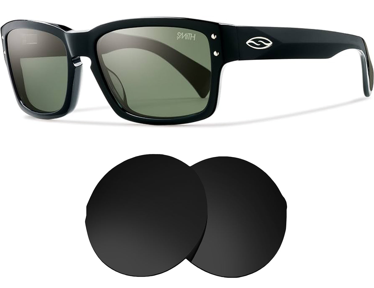 Smith Chemist/S-Replacement Lenses-Volcanic Black-Non-Polarized-Seek Optics