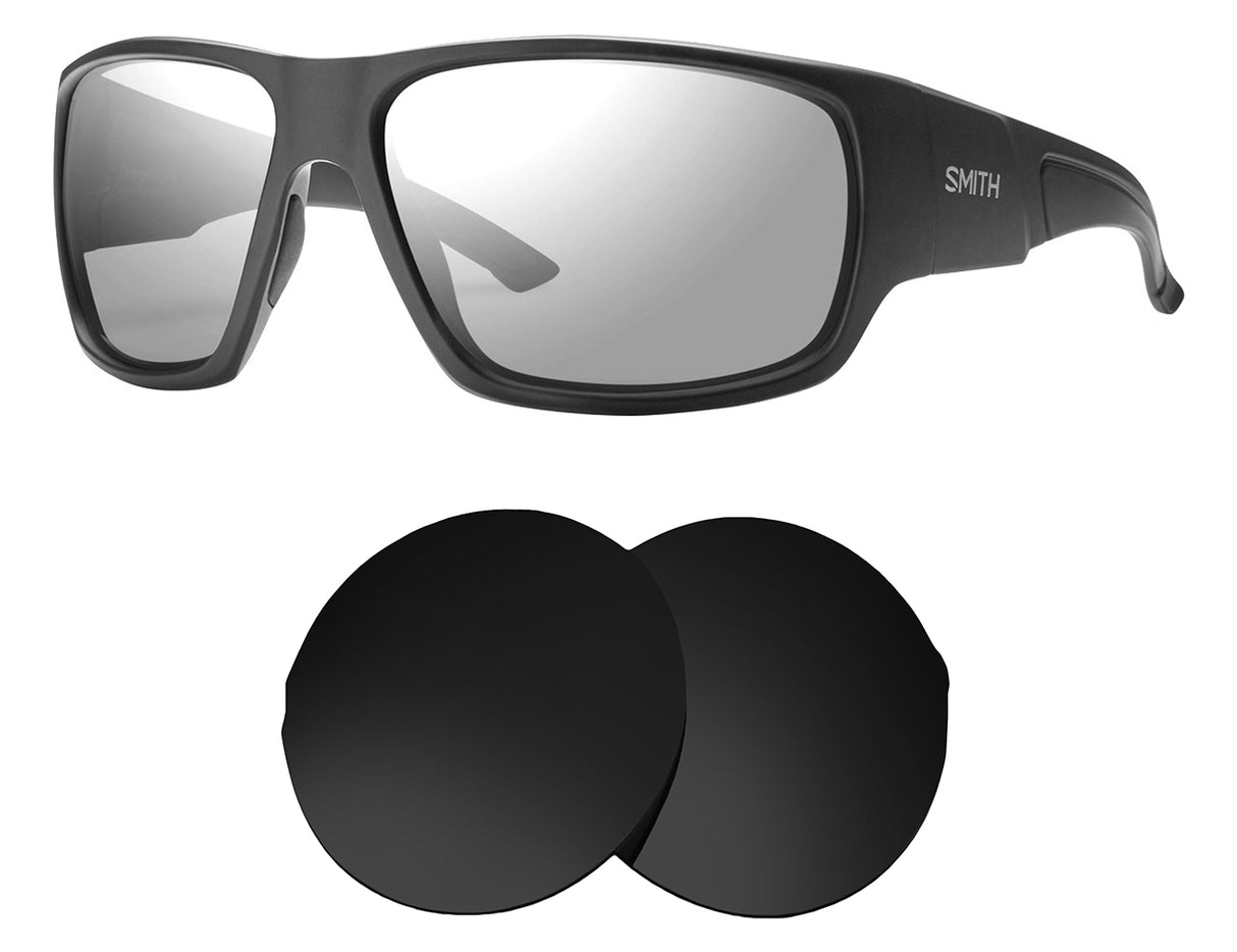 Smith Dragstrip-Replacement Lenses-Volcanic Black-Non-Polarized-Seek Optics