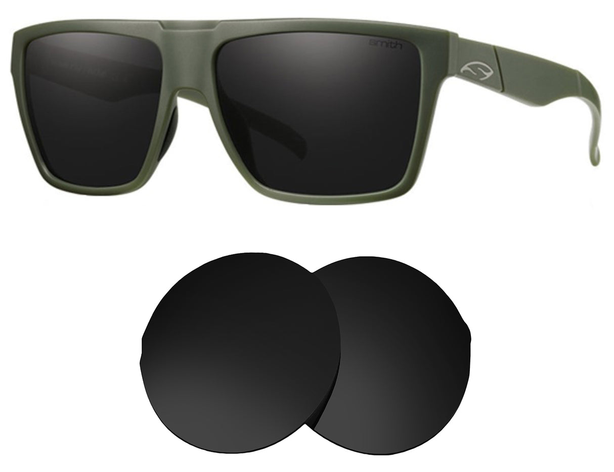 Smith Edgewood-Replacement Lenses-Volcanic Black-Non-Polarized-Seek Optics