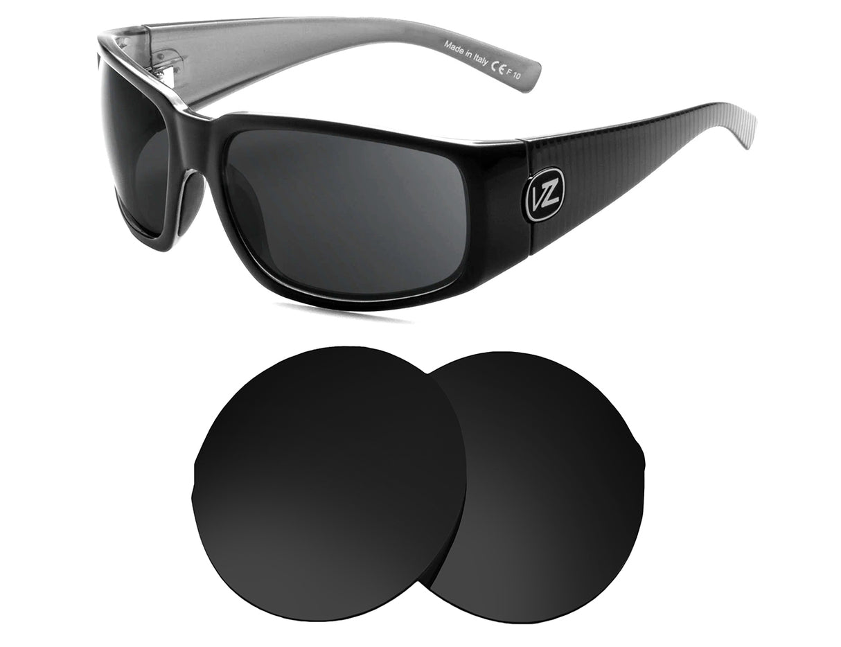 VonZipper Palooka-Replacement Lenses-Volcanic Black-Non-Polarized-Seek Optics
